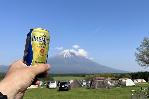 富士山にカンパイ